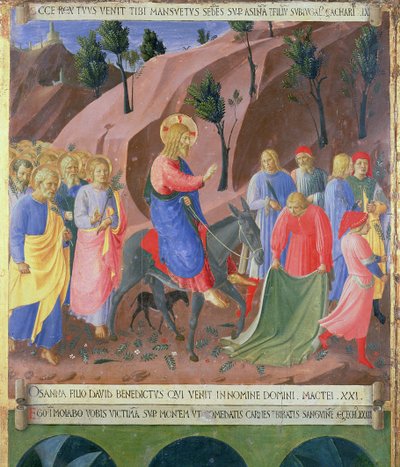 Ingresso di Cristo a Gerusalemme, (dettaglio) da Fra Angelico